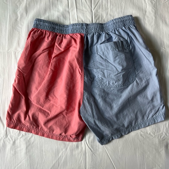Urban Outfitters Swim Shorts - Coral & Light Blue - Size Large (18) - Picture 2 of 3
